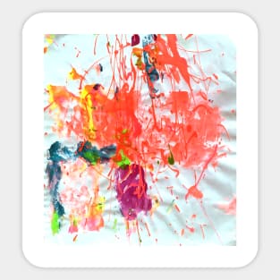 Abstract colorfull painting Sticker